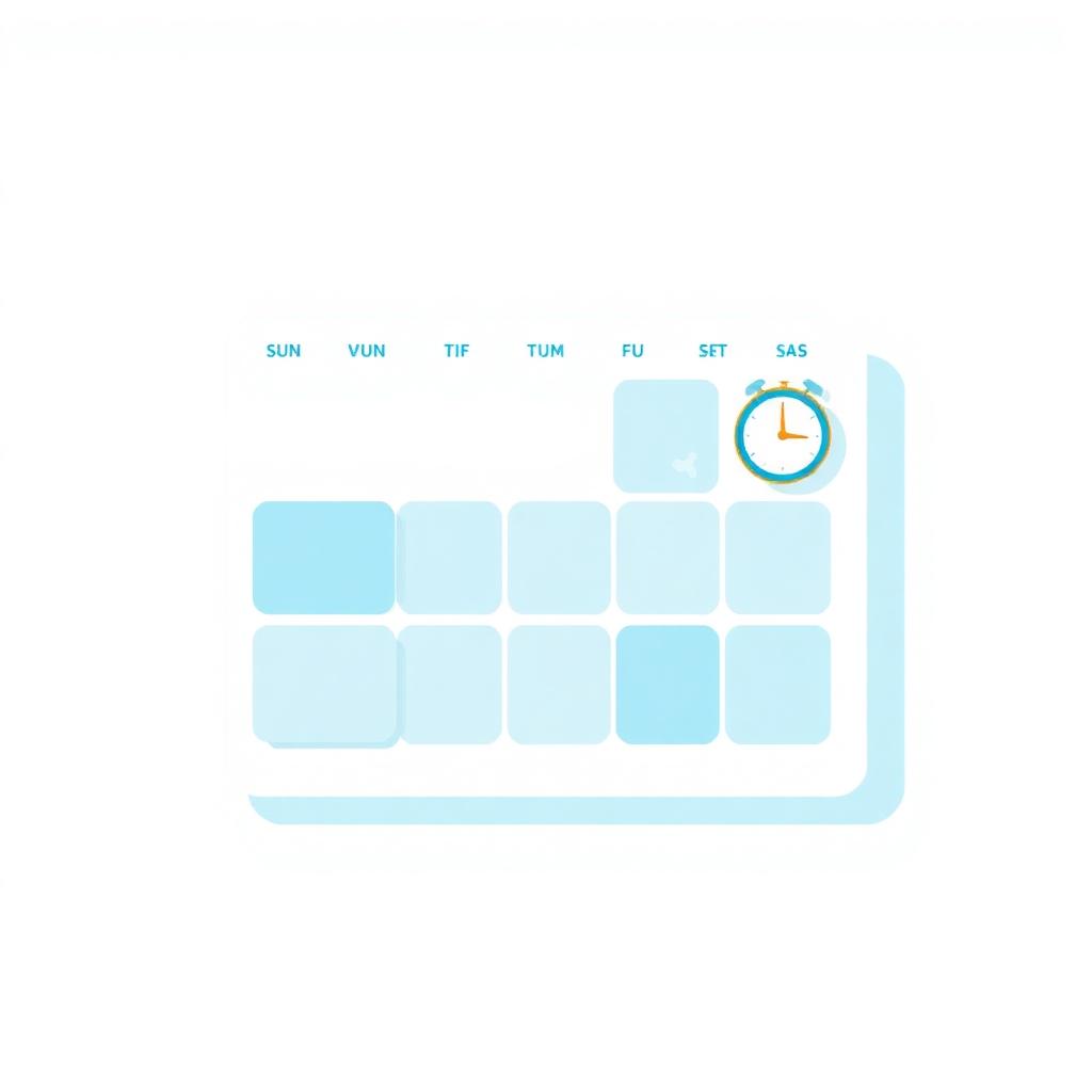 Weekly calendar grid with highlighted walk slots