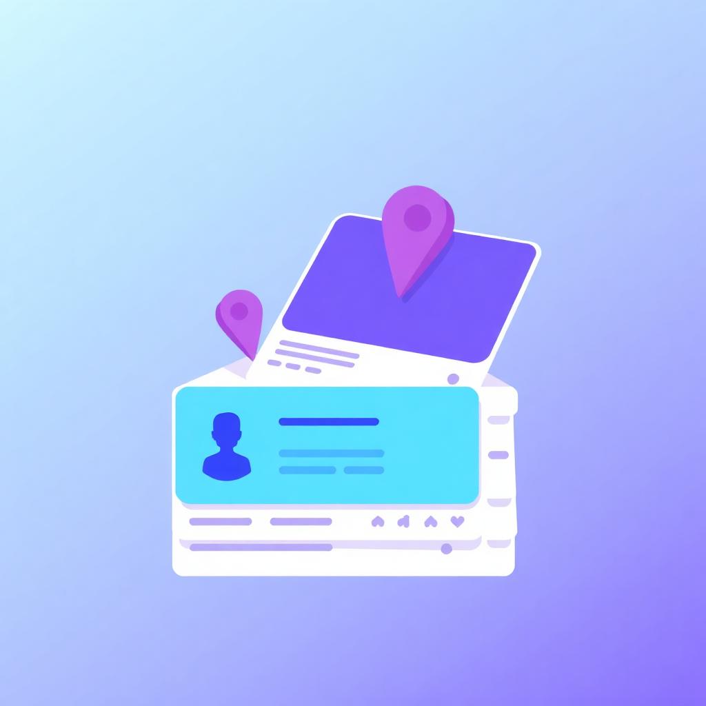 Customer profile cards with address and contact details